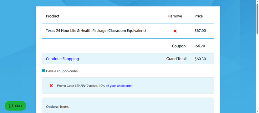 20% Off at EInsurance Training - Apply Coupon at Checkout